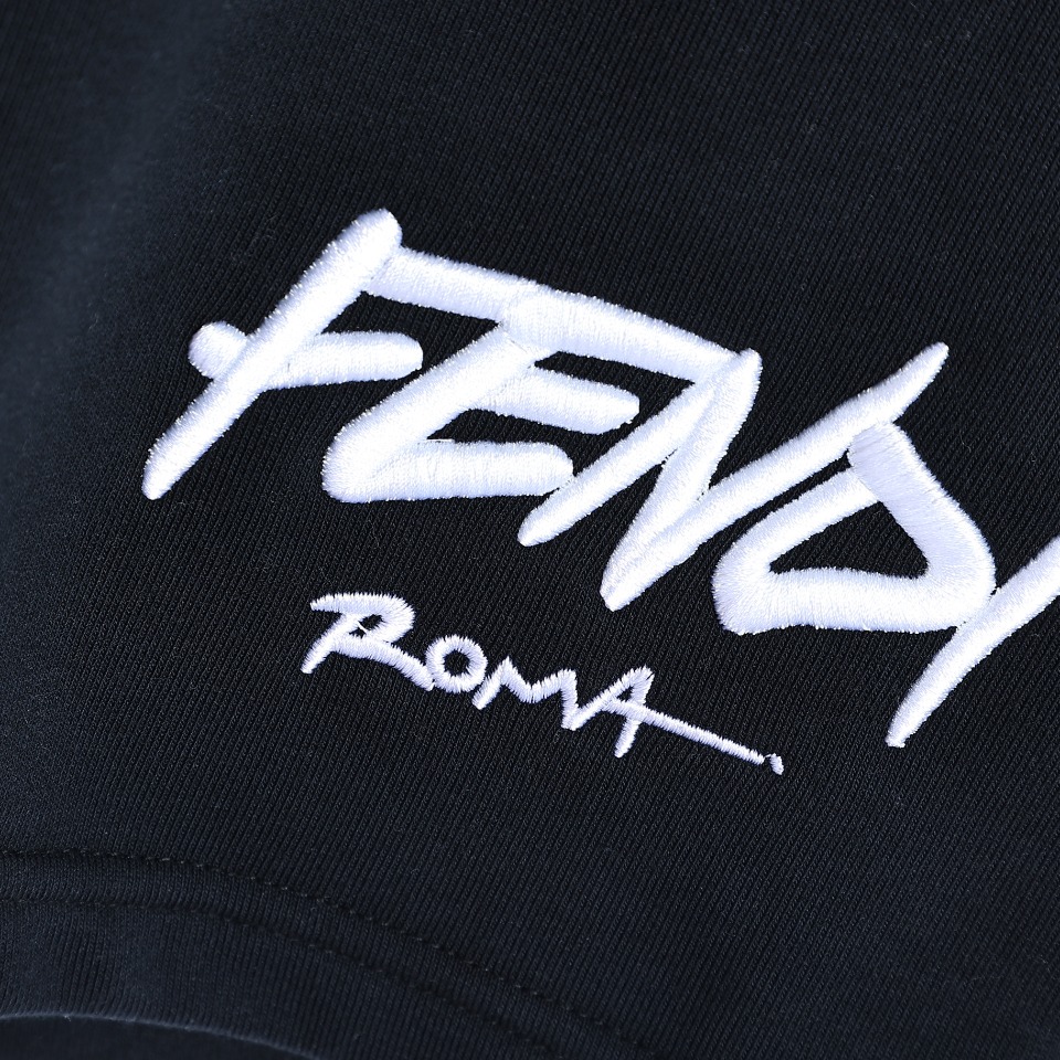 YESKICKS Fendi Embroidered Letter Shorts Pants for Unisex - Image 8