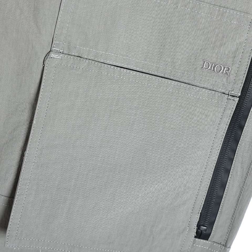YESKICKS Dior Zippered Overalls For Men Black And Gray - Image 8