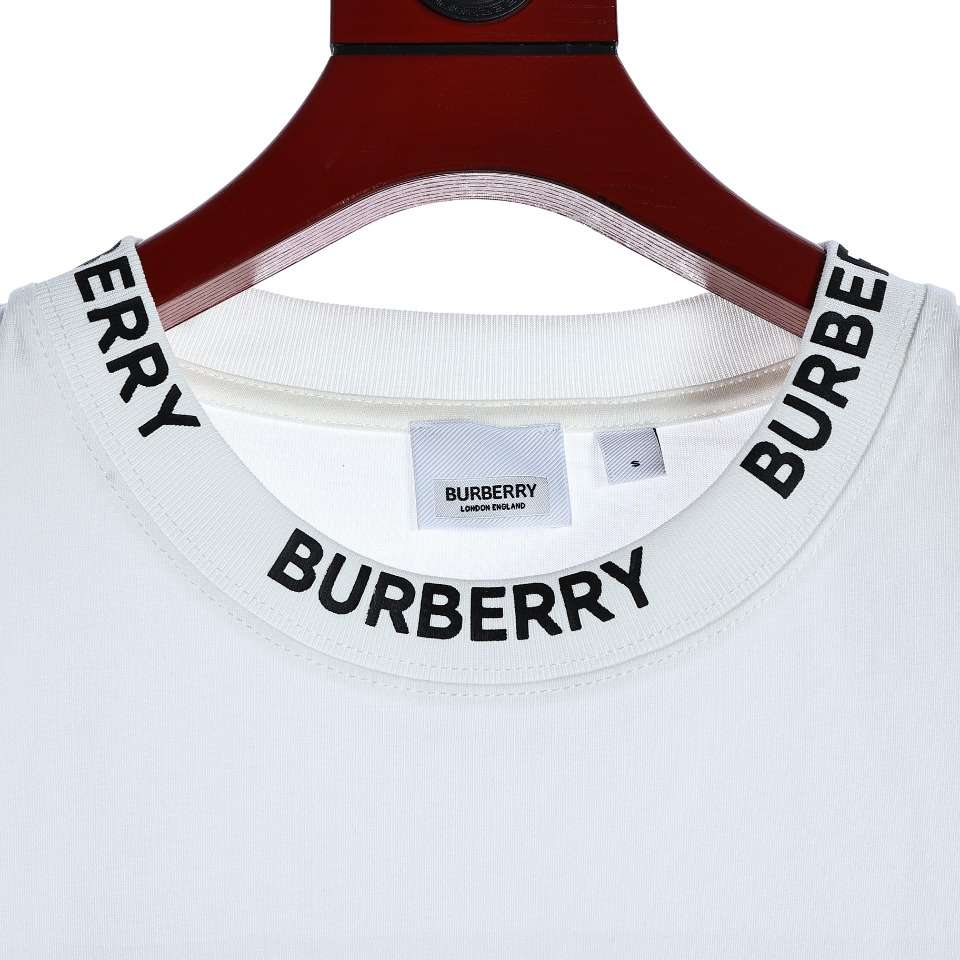 YESKICKS Burberry Teddy Bear Plaid Patch Embroidered T-Shirt For Unisex Black And White - Image 8