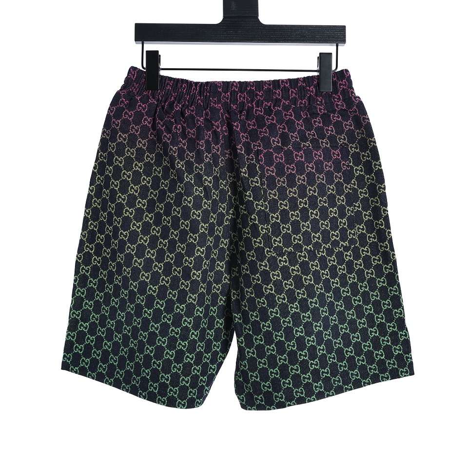 YESKICKS Gucci Gradient Denim Shorts For Men - Image 8