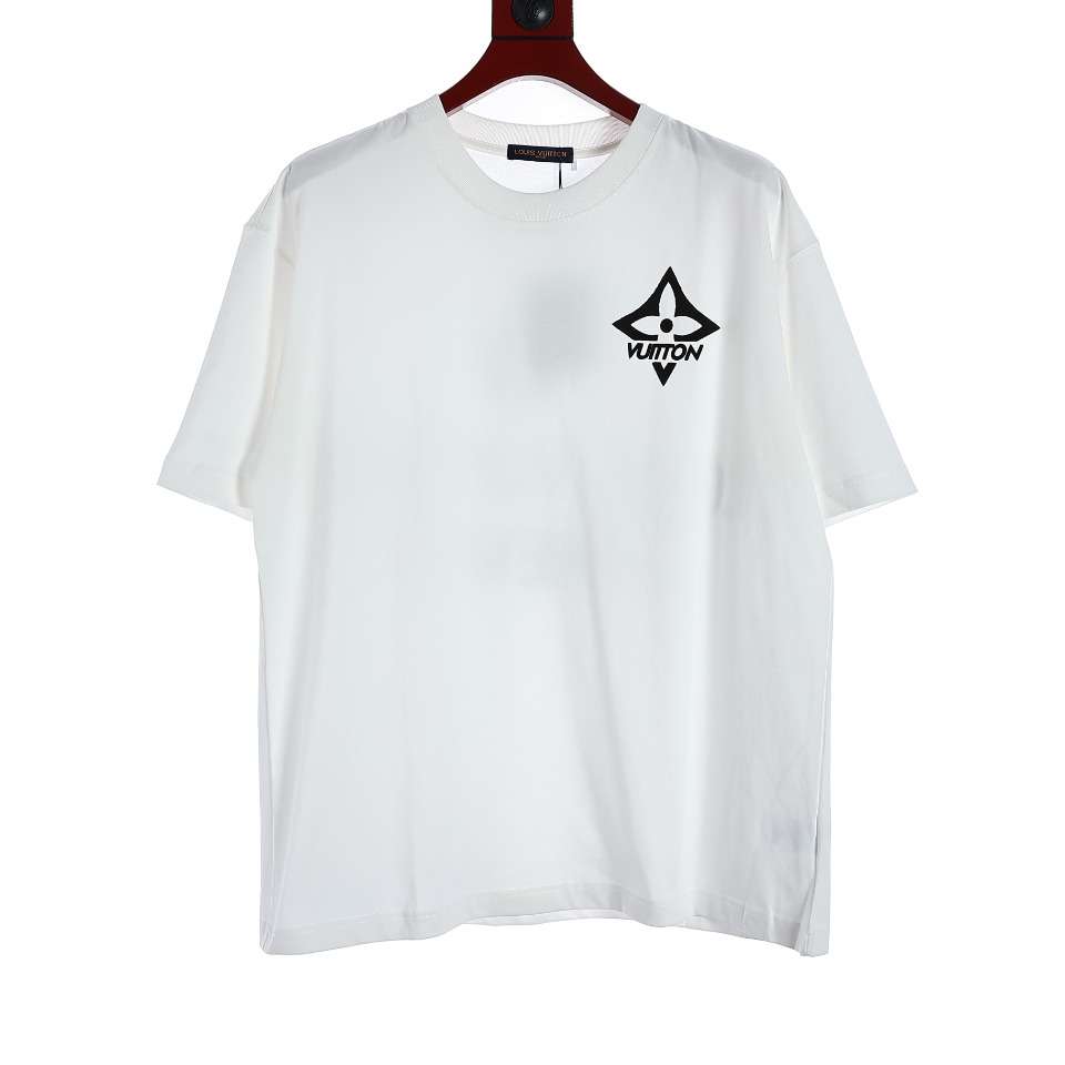 YESKICKS Louis Vuitton Foam Letter Print T-Shirt For Unisex Black And White - Image 8