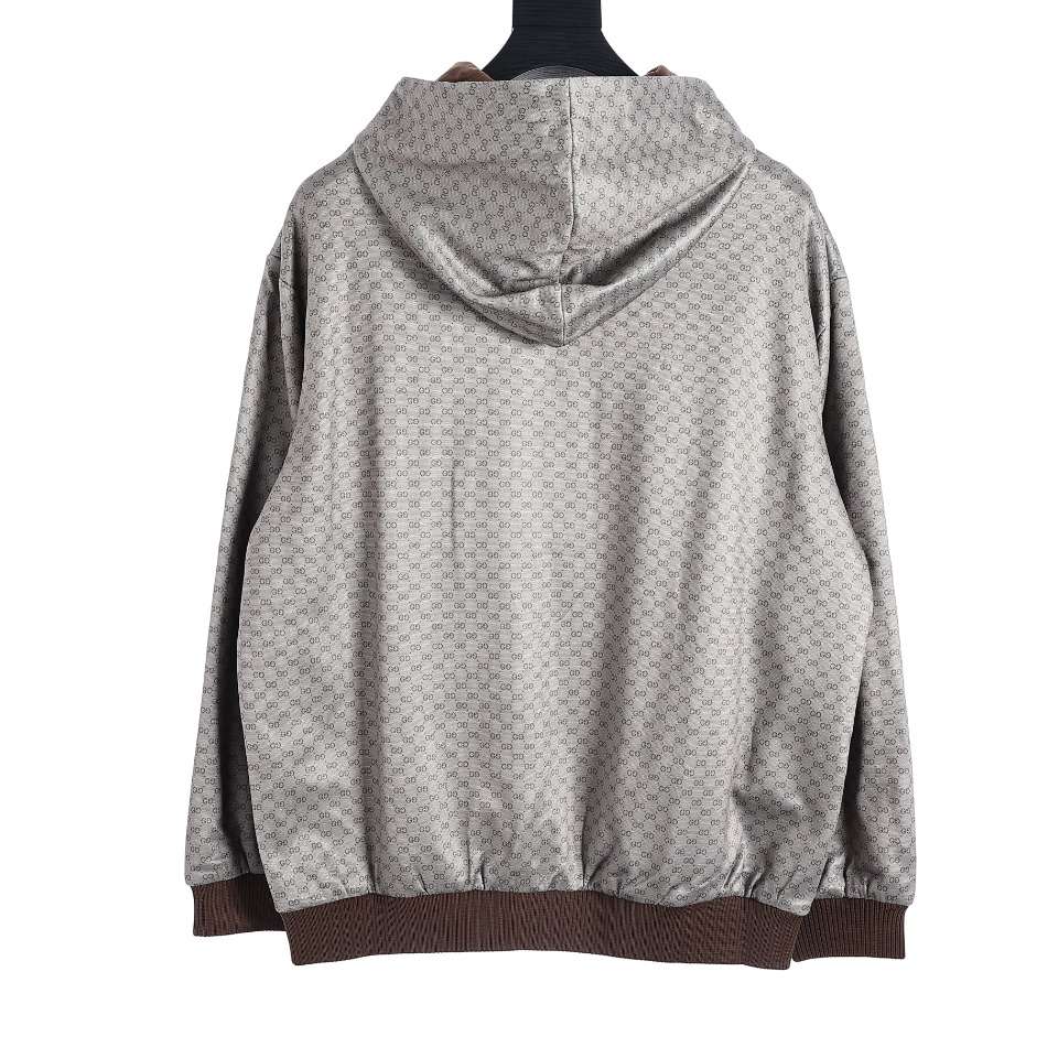 YESKICKS Gucci Monogram Half-Zip GG Full Print Webbing Jacket For Unisex - Image 8