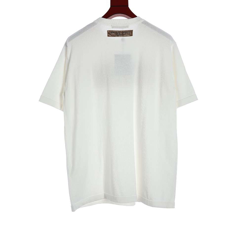 YESKICKS Louis Vuitton Zebra Print Knit Short Sleeve T-Shirt For Unisex - Image 8