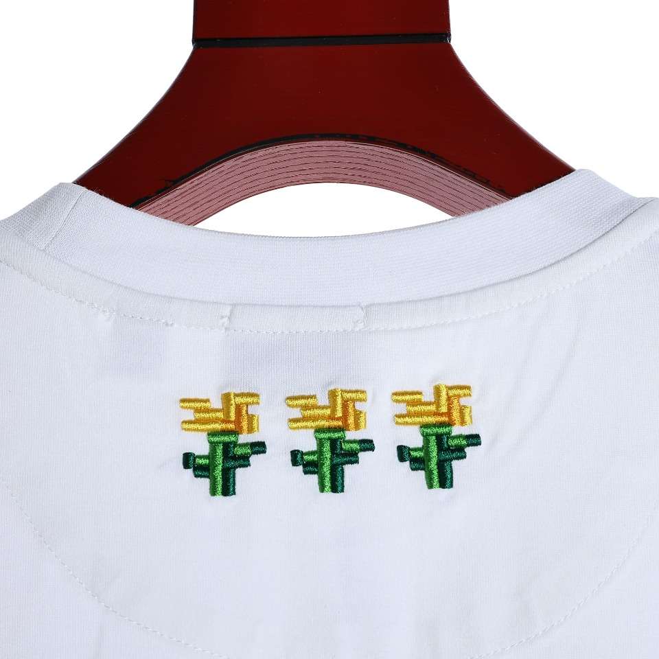 YESKICKS Burberry Letter Print Short Sleeve T-Shirt For Unisex Black And White - Image 8