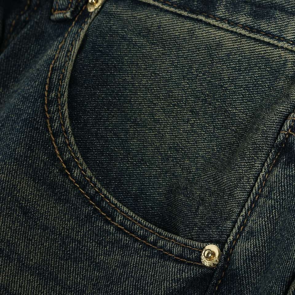 YESKICKS Fear Of God Washed Ripped Jeans For Unisex - Image 8