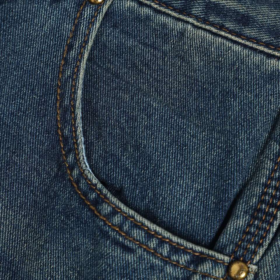 YESKICKS Louis Vuitton Embossed Denim Pants For Unisex - Image 8