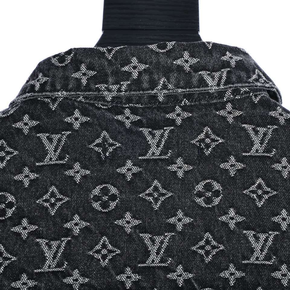 YESKICKS Louis Vuitton Monogram Little Red Man Jacquard Embroidery Denim Jacket For Unisex - Image 8