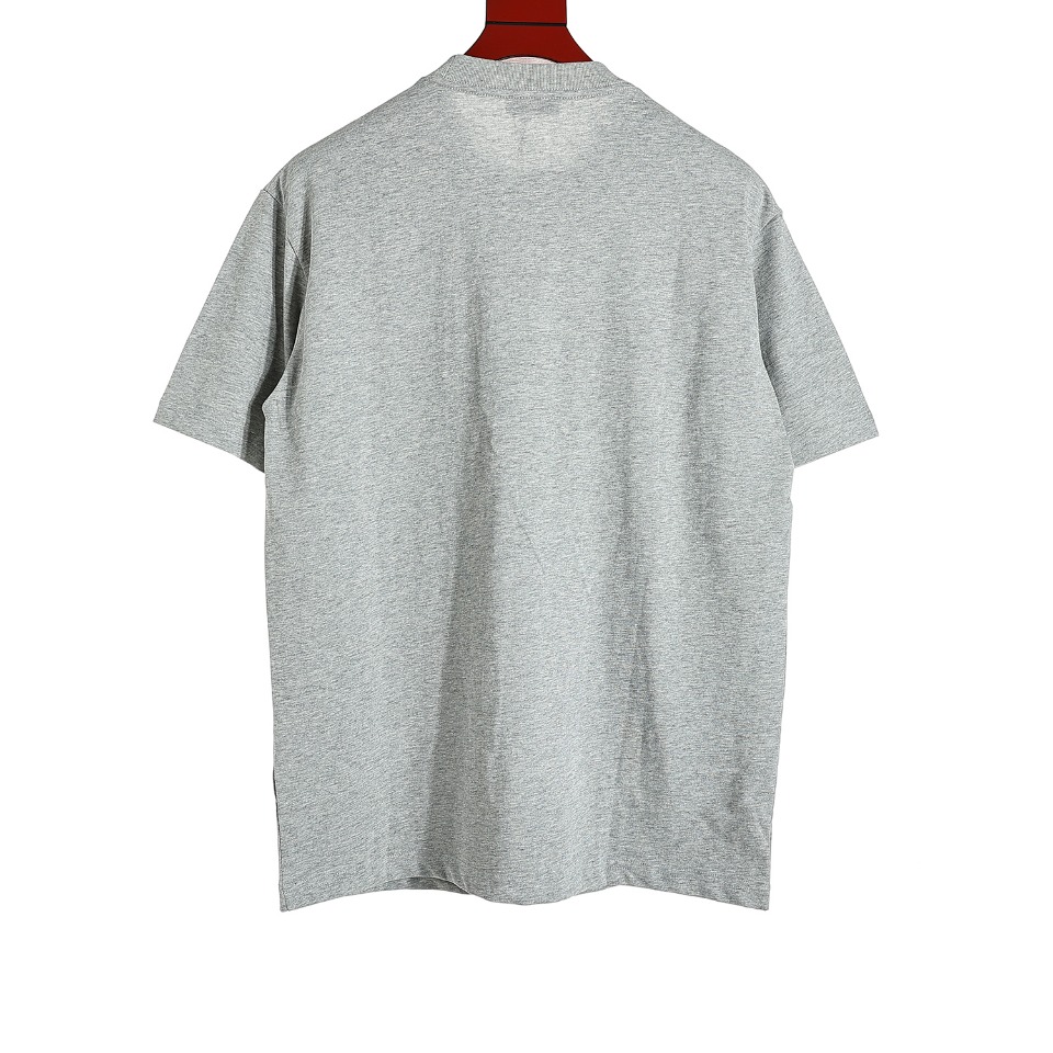 YESKICKS Balenciaga Love Element Pattern Logo Print T-shirt for Unisex Black And Gray - Image 8