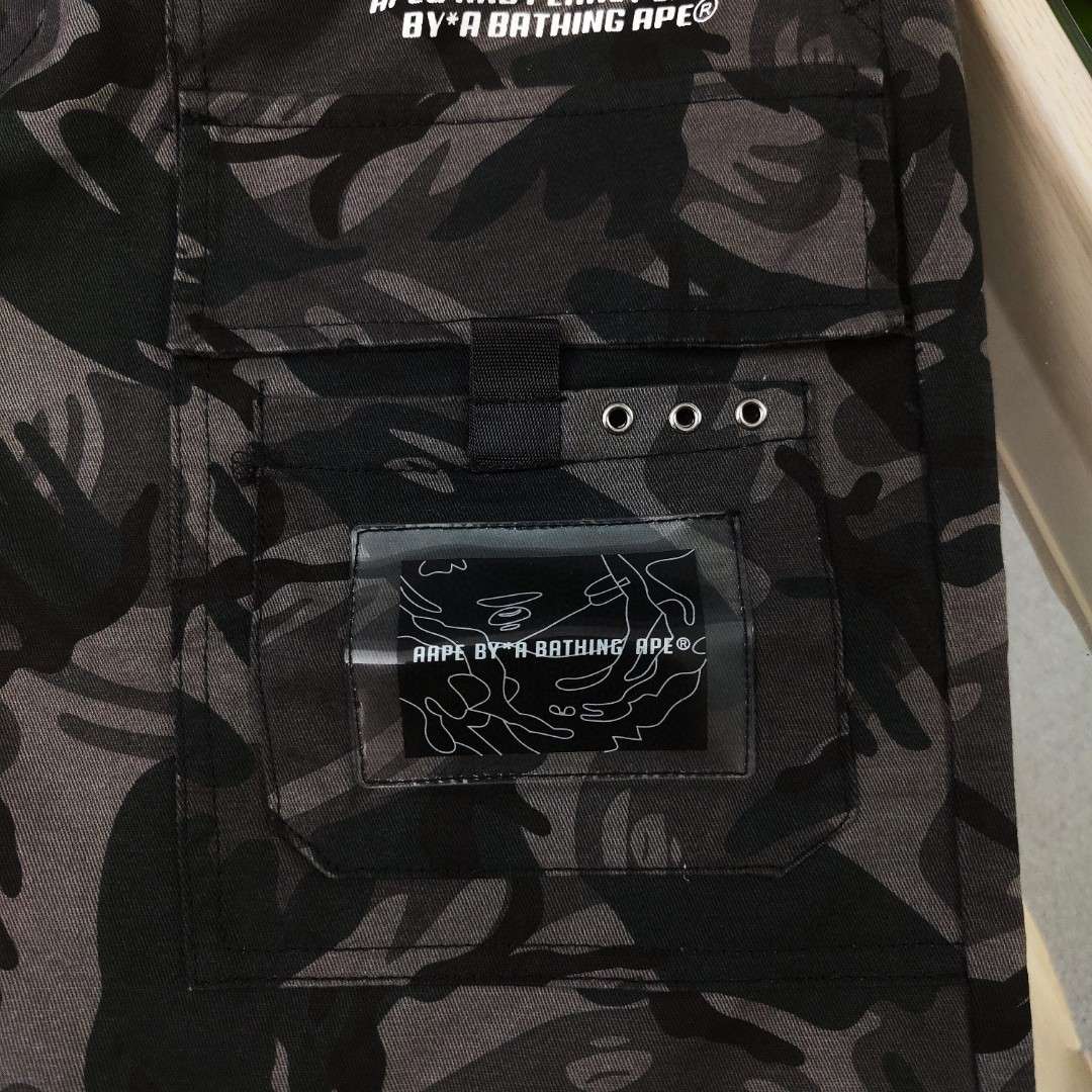 YESKICKS Bape Street Style Short Pant for Unisex Black And Camouflage - Image 8