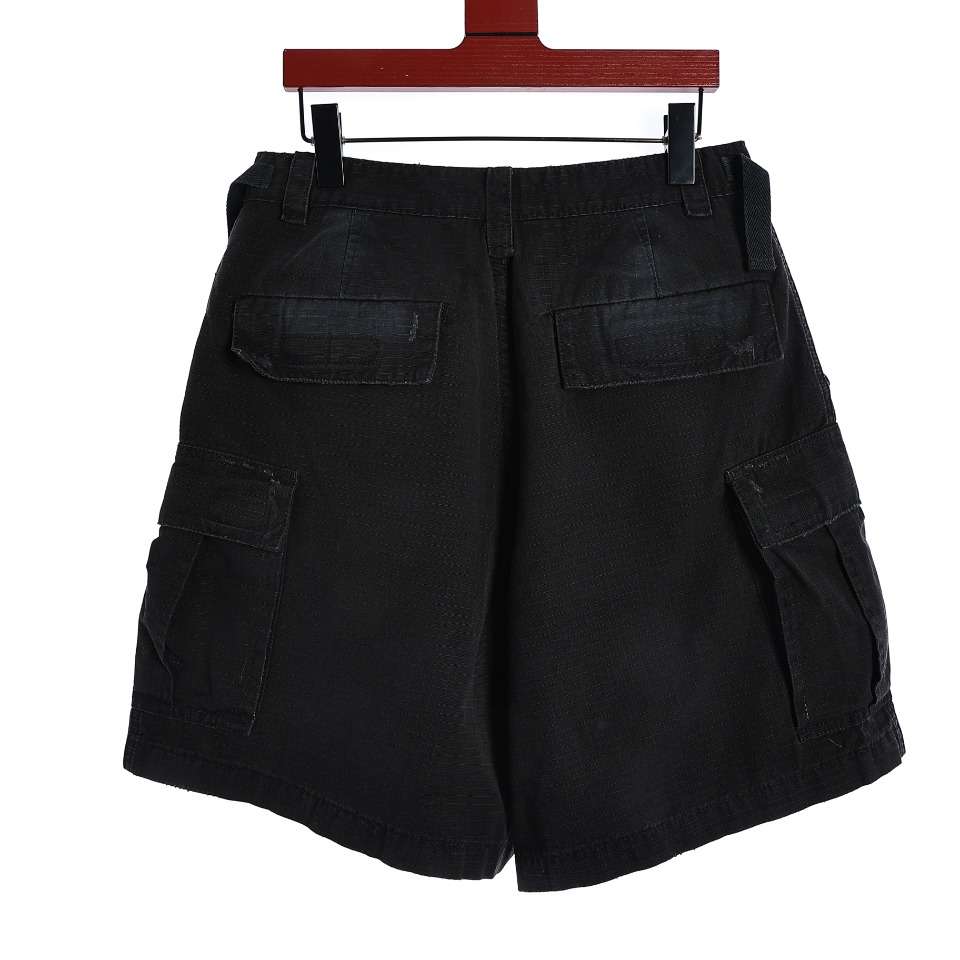 YESKICKS Balenciaga Washed Workwear Pocket Shorts Pants For Unisex - Image 9