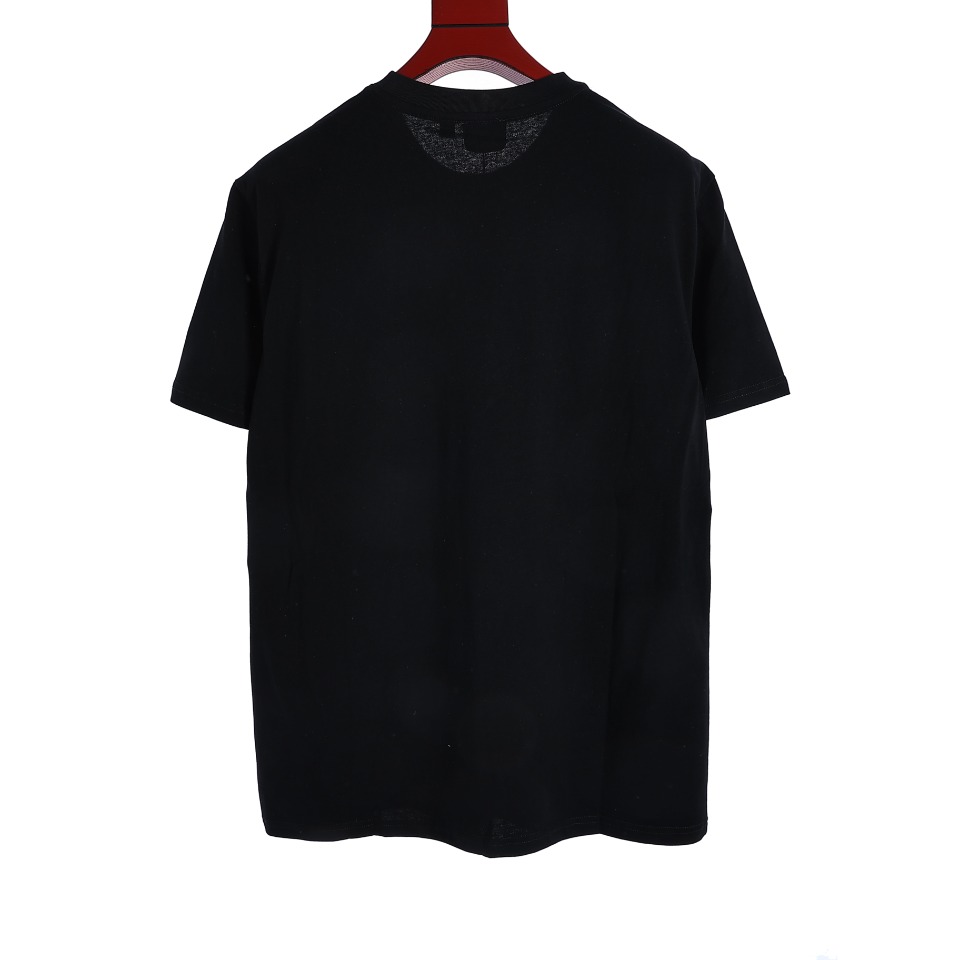 YESKICKS Burberry Character Model Print T-Shirt For Unisex Black And White - Image 9