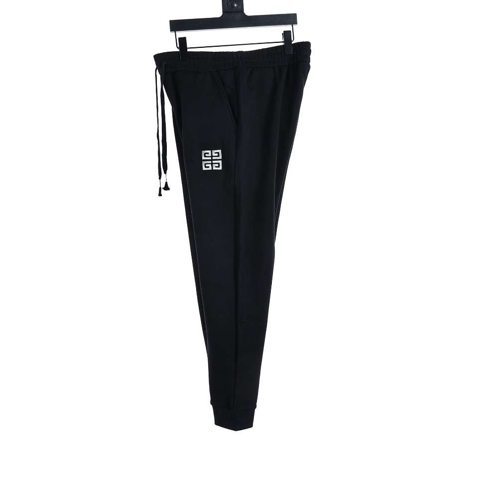 YESKICKS Givenchy Embroidered Palazzo Logo Cotton Sweatpants For Unisex - Image 9