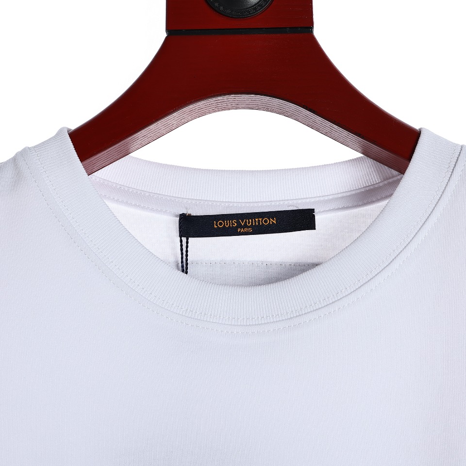 YESKICKS Louis Vuitton Gradient Foam Print T-Shirt For Unisex Black And White - Image 9