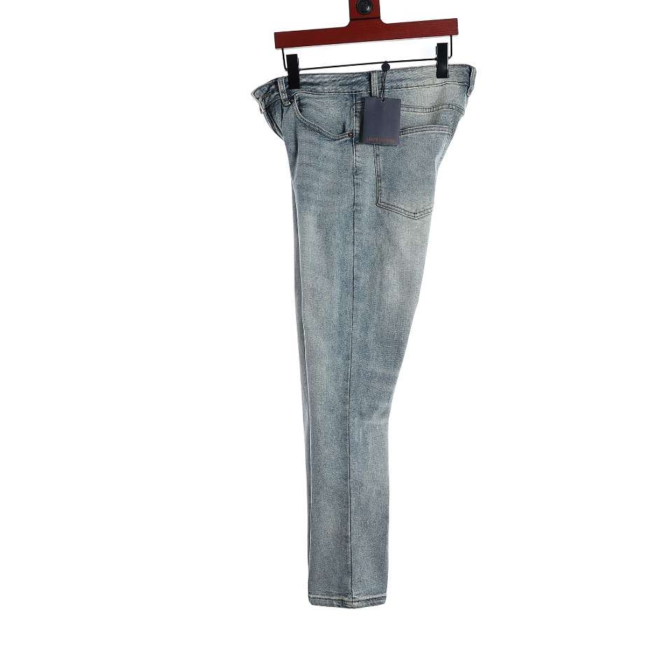 YESKICKS Louis Vuitton Logo Print Jeans For Unisex - Image 9