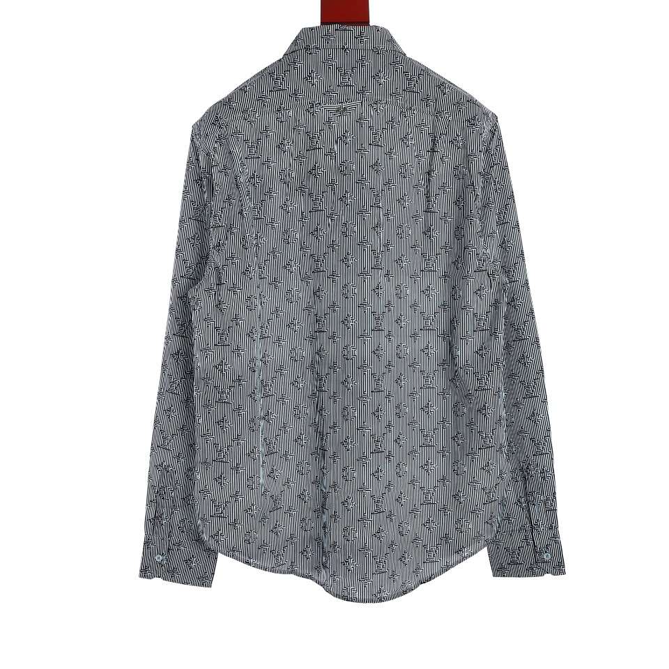 YESKICKS Louis Vuitton Monogram Long-Sleeved Shirt For Unisex - Image 9