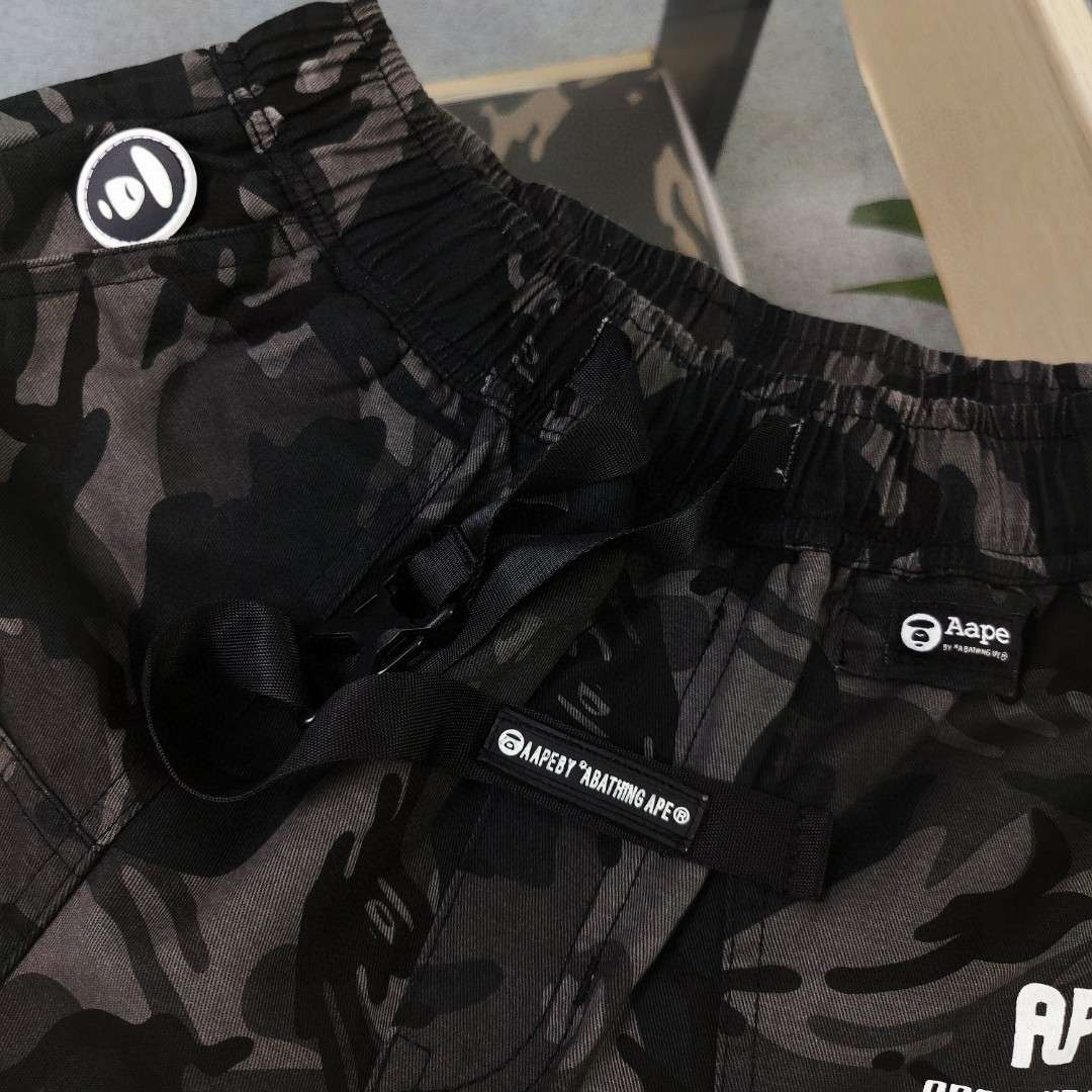YESKICKS Bape Street Style Short Pant for Unisex Black And Camouflage - Image 9