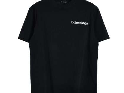YESKICKS Balenciaga Fluorescent Green Foam Logo Pattern T-shirt for Unisex Black And White