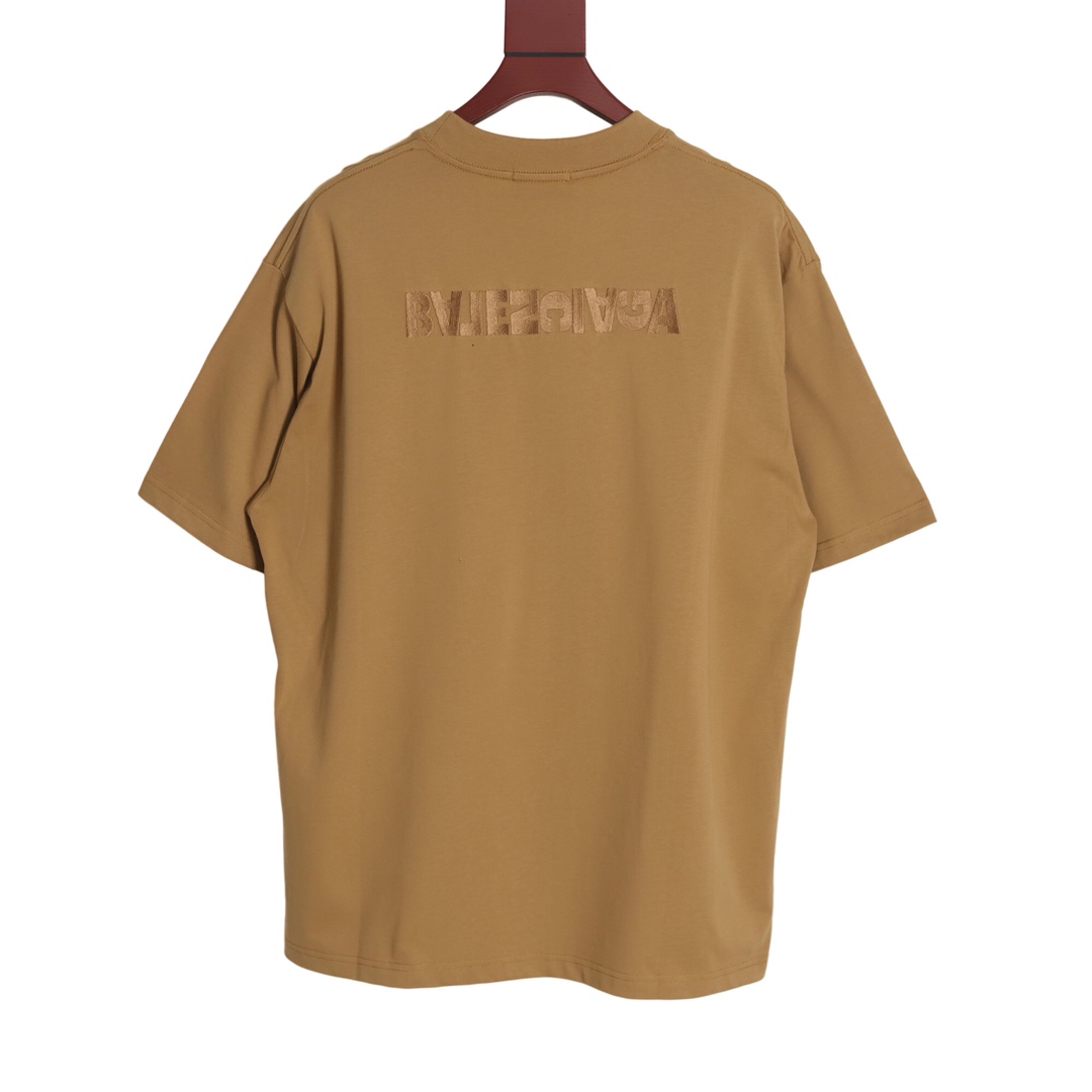 YESKICKS Balenciaga Reverse Letter Embroidery Round Neck Short Sleeve T-Shirt for Unisex - Image 9
