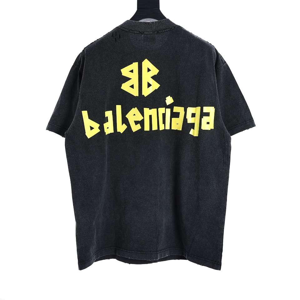 YESKICKS Balenciaga Duct Tape Letter T-Shirt For Unisex - Image 9