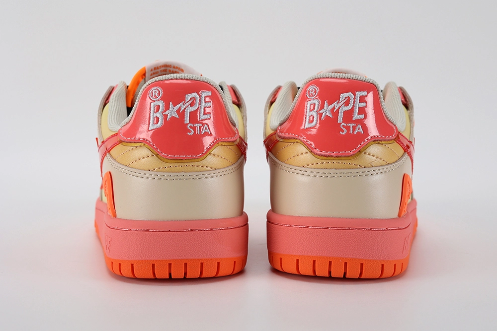 YESKICKS A Bathing Ape Bape SK8 Sta Orange Reps - Image 9