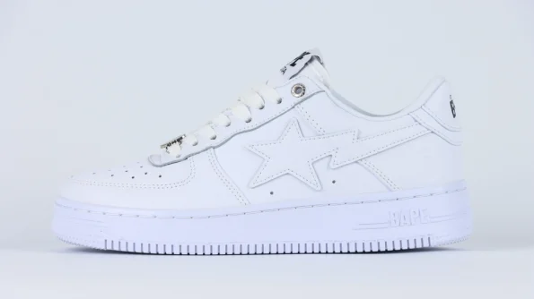 YESKICKS A BATHING APE BAPE STA #6 - WHITE Replica - Image 2