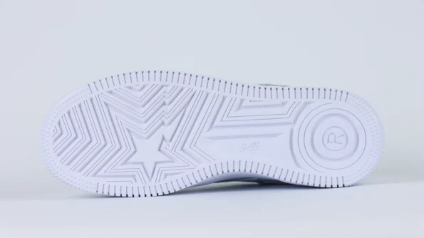 YESKICKS A BATHING APE BAPE STA #6 - WHITE Replica - Image 3