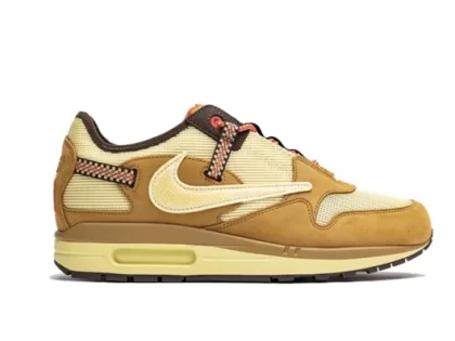 YESKICKS Nike Air Max 1 Travis Scott Cactus Jack Wheat Lemon Drop Replica DO9392-701