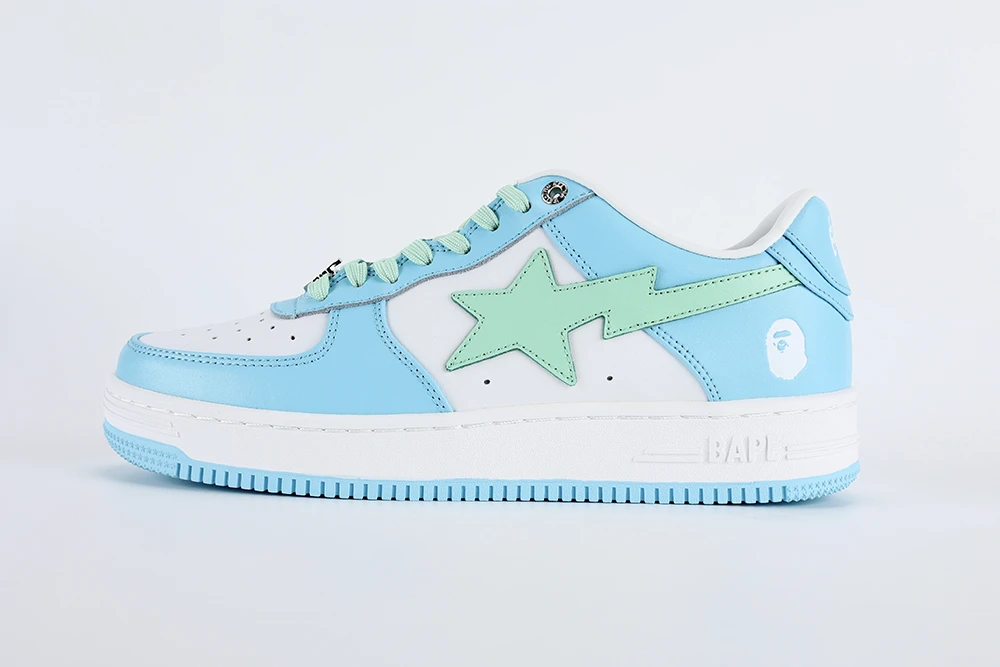 YESKICKS A Bathing Ape Bape Sta Pastel Blue Quality Reps - Image 2