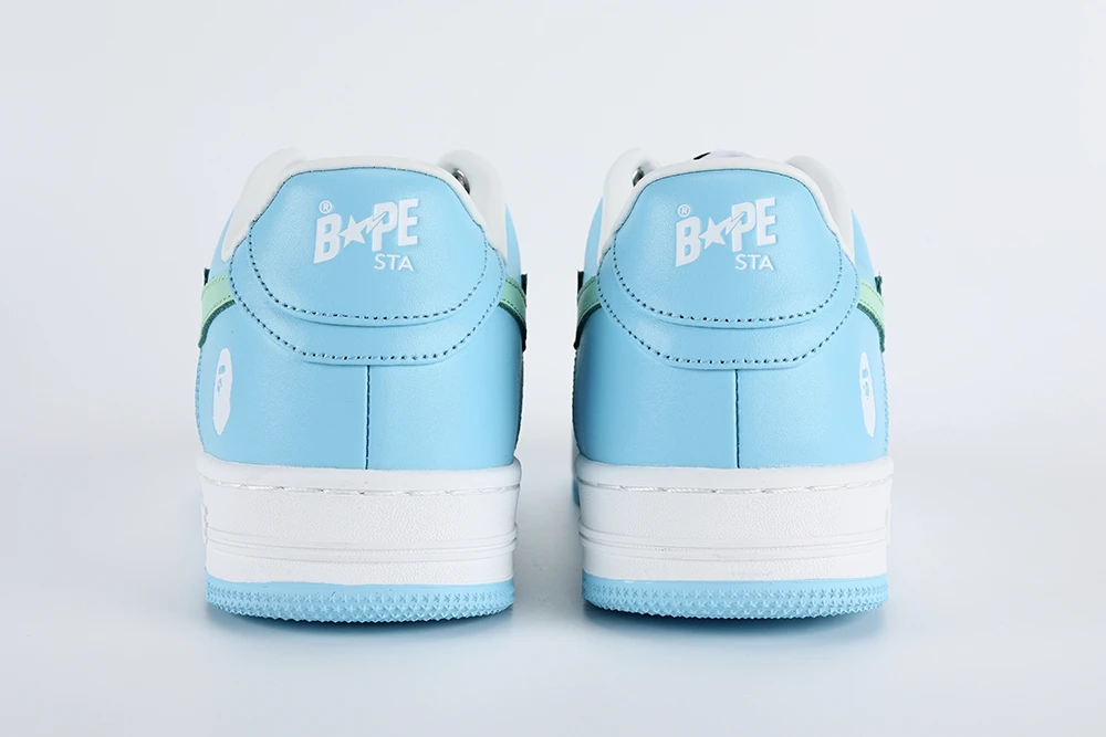 YESKICKS A Bathing Ape Bape Sta Pastel Blue Quality Reps - Image 9