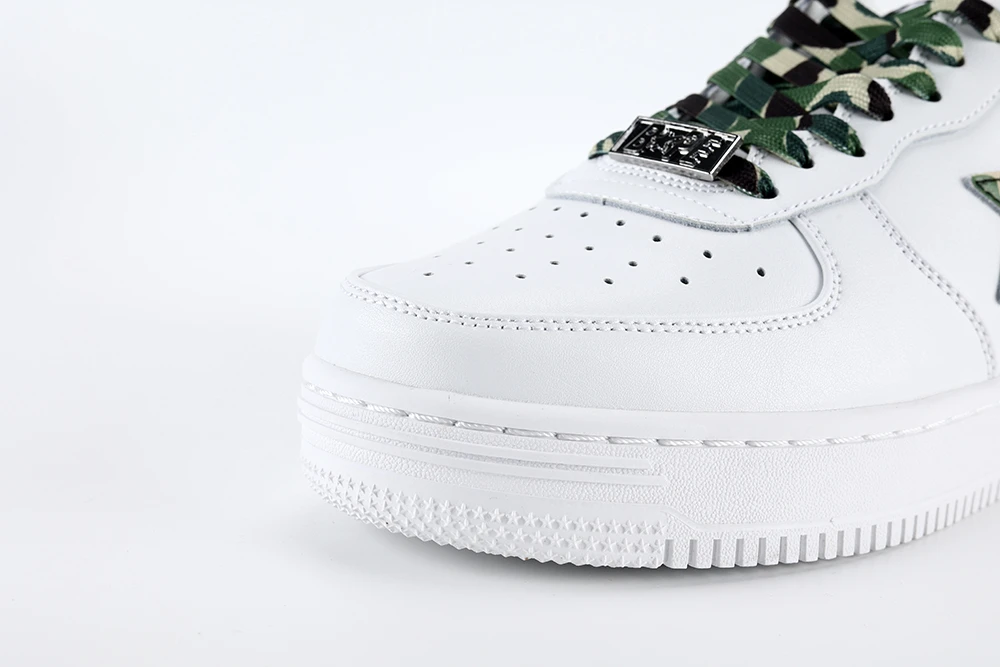 YESKICKS A Bathing Ape Bape Sta Low White ABC Camo Green (2021) Replica - Image 5
