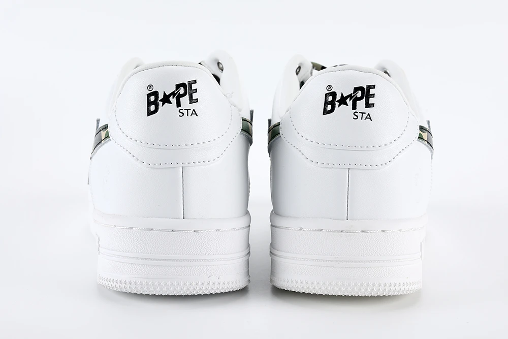 YESKICKS A Bathing Ape Bape Sta Low White ABC Camo Green (2021) Replica - Image 9