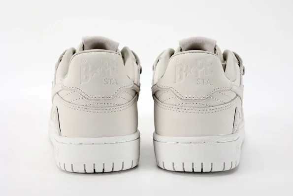 YESKICKS A Bathing Ape Bape SK8 Sta Triple White Nubuck Replica - Image 5