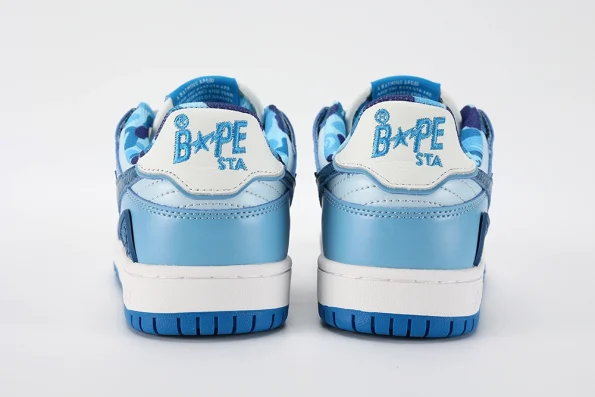 YESKICKS A Bathing Ape Bape SK8 Sta ABC Camo Blue (2022) Replica - Image 5