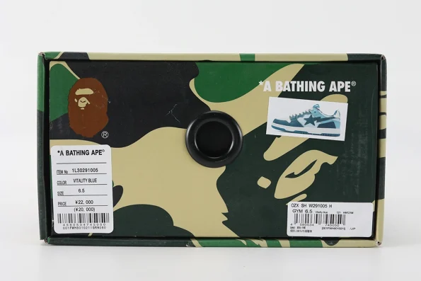 YESKICKS A Bathing Ape Bape SK8 Sta ABC Camo Blue (2022) Replica - Image 6
