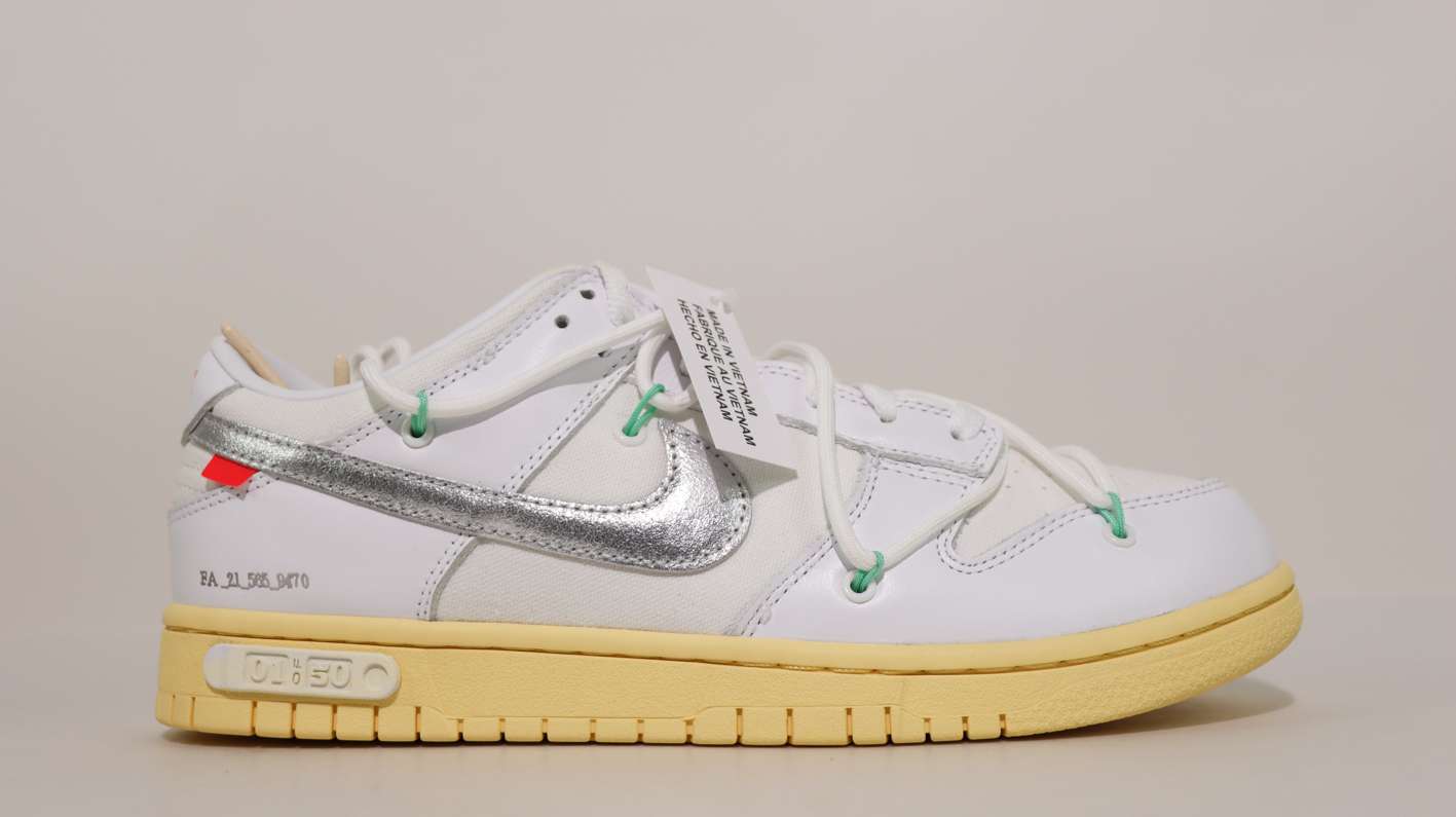 YESKICKS Off White x Dunk Low ‘Lot 01 of 50’Replica DM1602-127 - Image 2