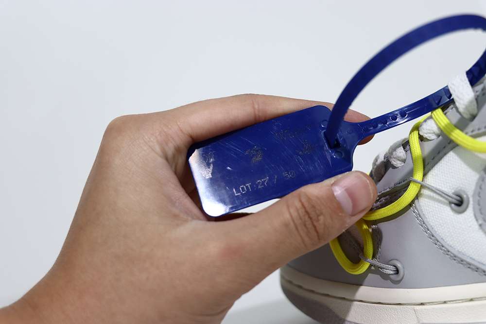 OFF-WHITE X DUNK LOW ‘LOT 27 OF 50’ Replica DM1602-120 - Image 5