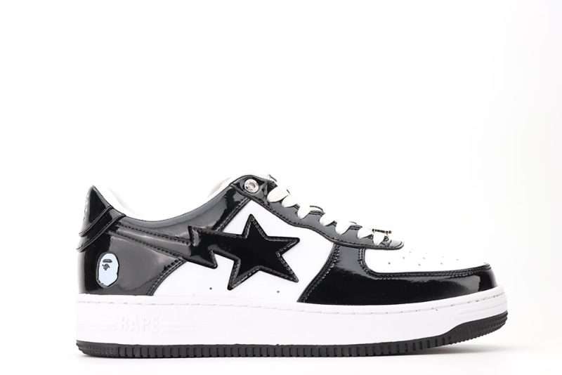 YESKICKS A BATHING APE BAPE STA LOW BLACK Quality Replica - Image 2