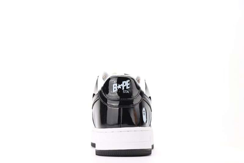 YESKICKS A BATHING APE BAPE STA LOW BLACK Quality Replica - Image 4