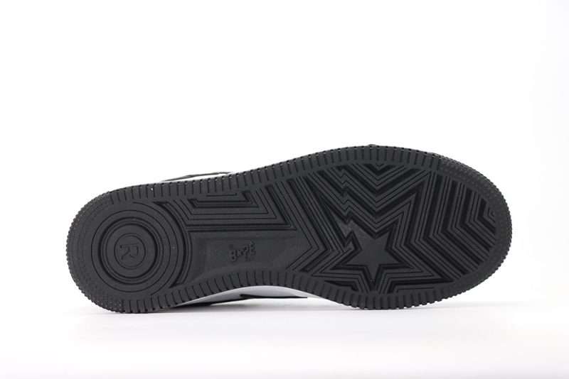 YESKICKS A BATHING APE BAPE STA LOW BLACK Quality Replica - Image 6