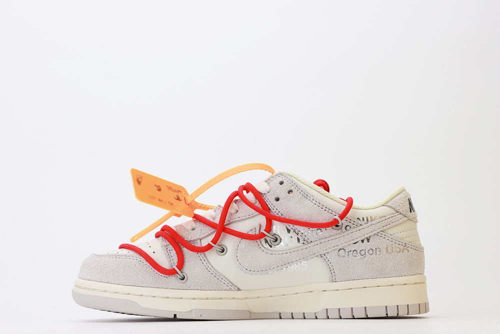 OFF-WHITE X DUNK LOW ‘LOT 40 OF 50’Replica DJ0950-103 - Image 4