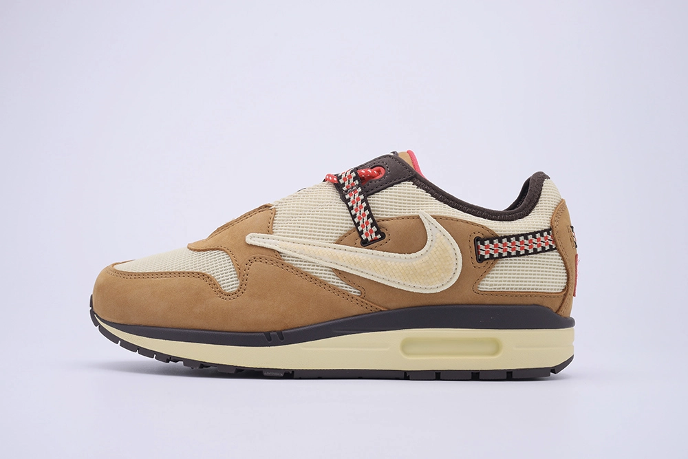 YESKICKS Nike Air Max 1 Travis Scott Cactus Jack Wheat Lemon Drop Replica DO9392-701 - Image 2