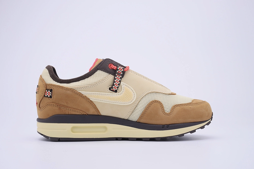 YESKICKS Nike Air Max 1 Travis Scott Cactus Jack Wheat Lemon Drop Replica DO9392-701 - Image 4