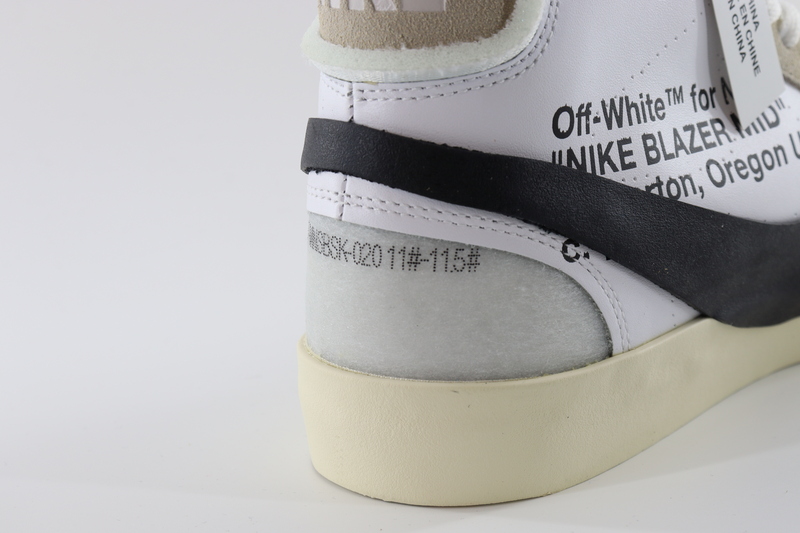 YESKICKS Nike Blazer Mid Off-White Replica AA3832-100 - Image 7