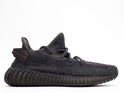 YESKICKS Adidas Yeezy Boost 350 V2 Static Black (Reflective)  Replica FU9007
