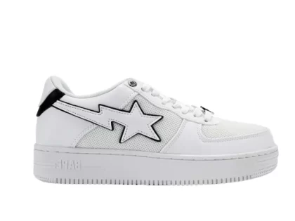 YESKICKS A Bathing Ape Bape Sta White